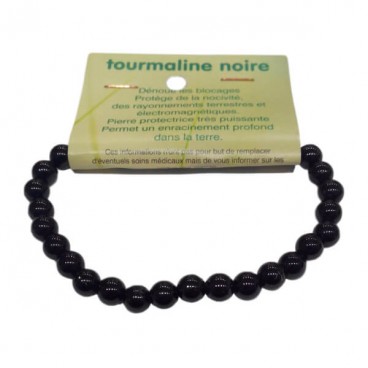 tourmaline noire bracelet petites boules