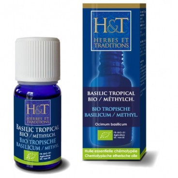 Basilic à méthylchavicol (tropical) Huile essentielle bio 10ml