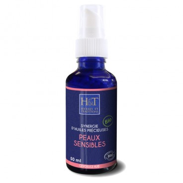 PEAUX SENSIBLES SYNERGIE HUILES PRÉCIEUSES BIO -50ml